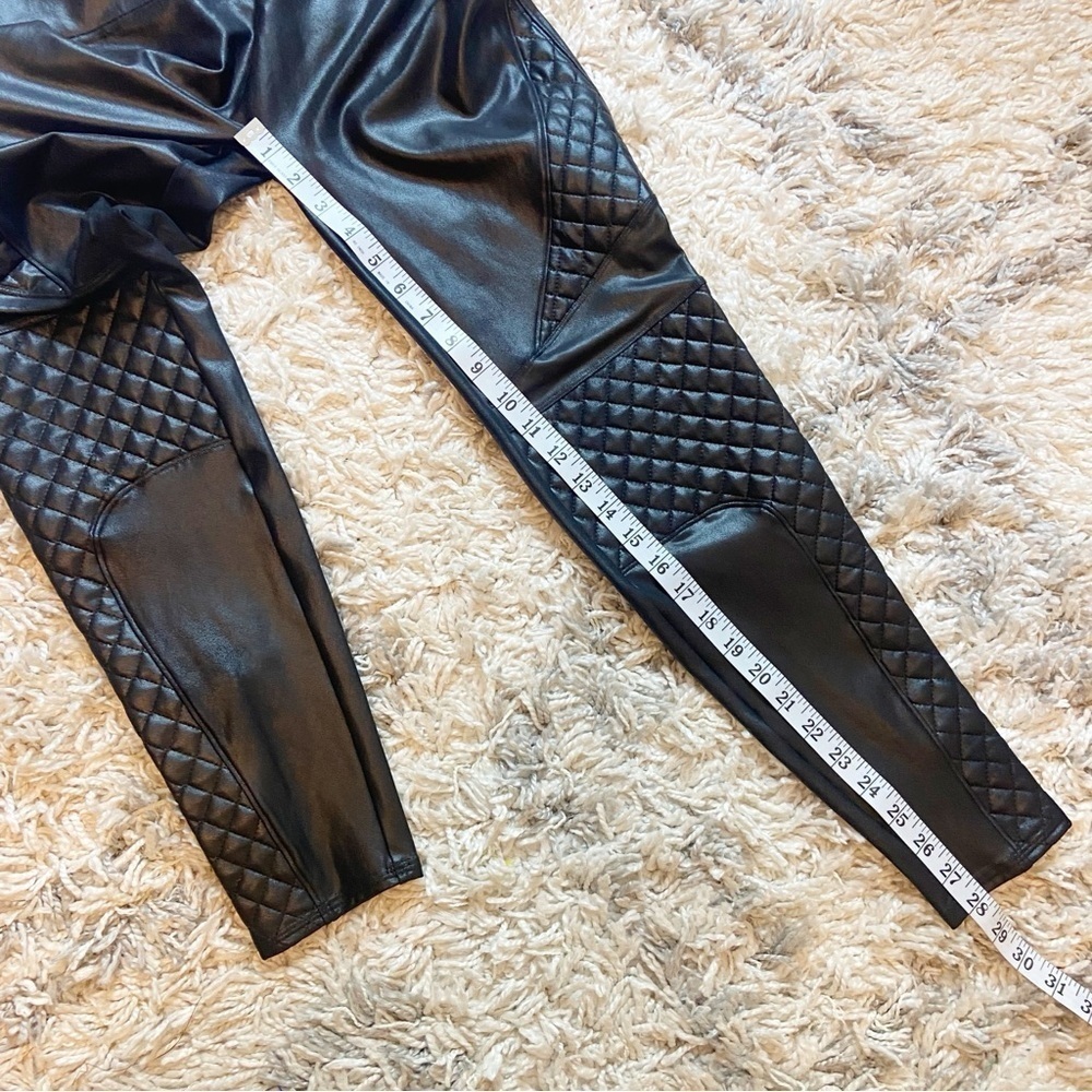 Spanx | Women’s Faux Leather Moto Leggings Size Large - Picture 10 of 10